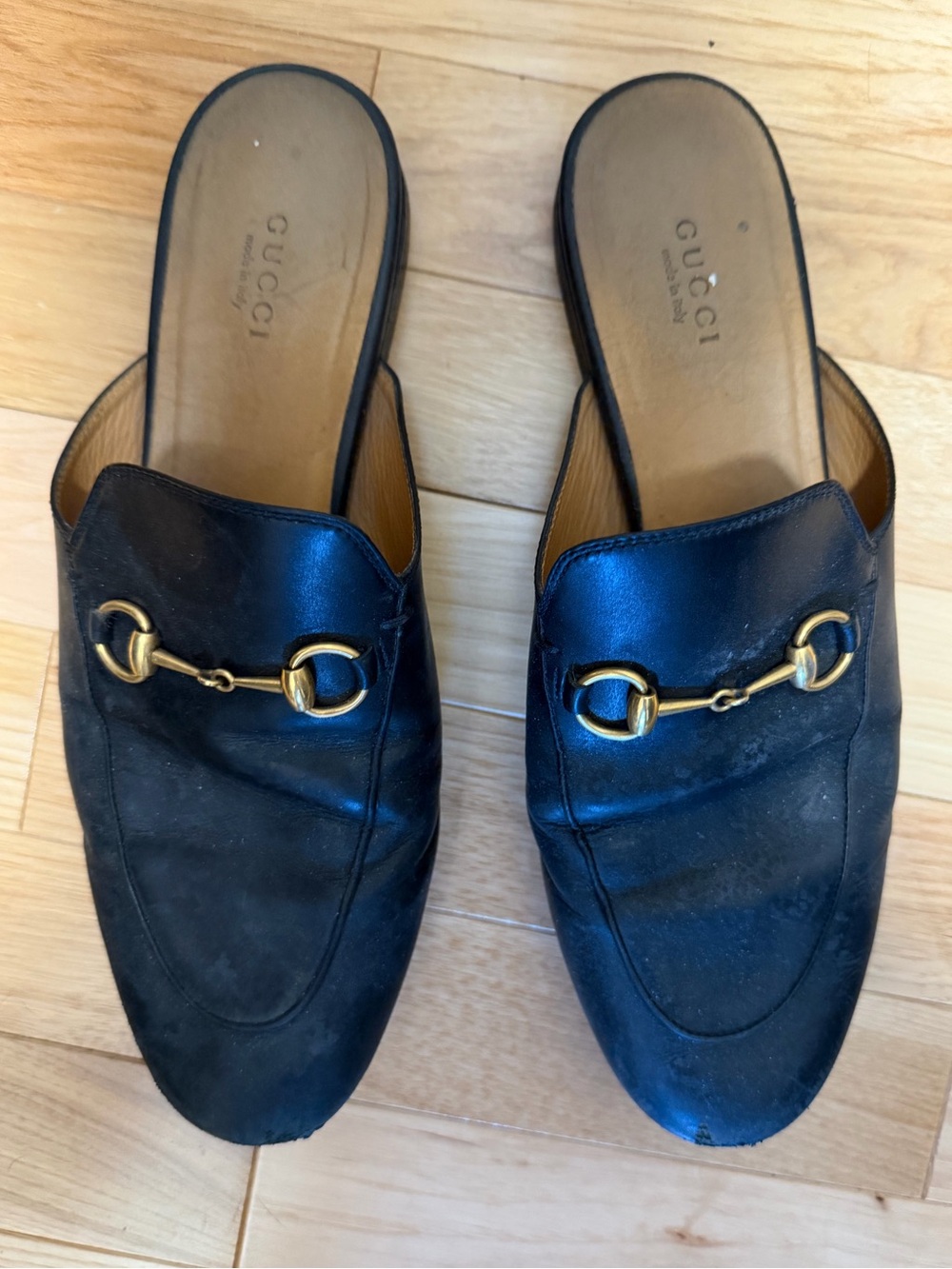 Black Gucci Princetown Loafers
